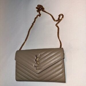 YSL monogram wallet on chain